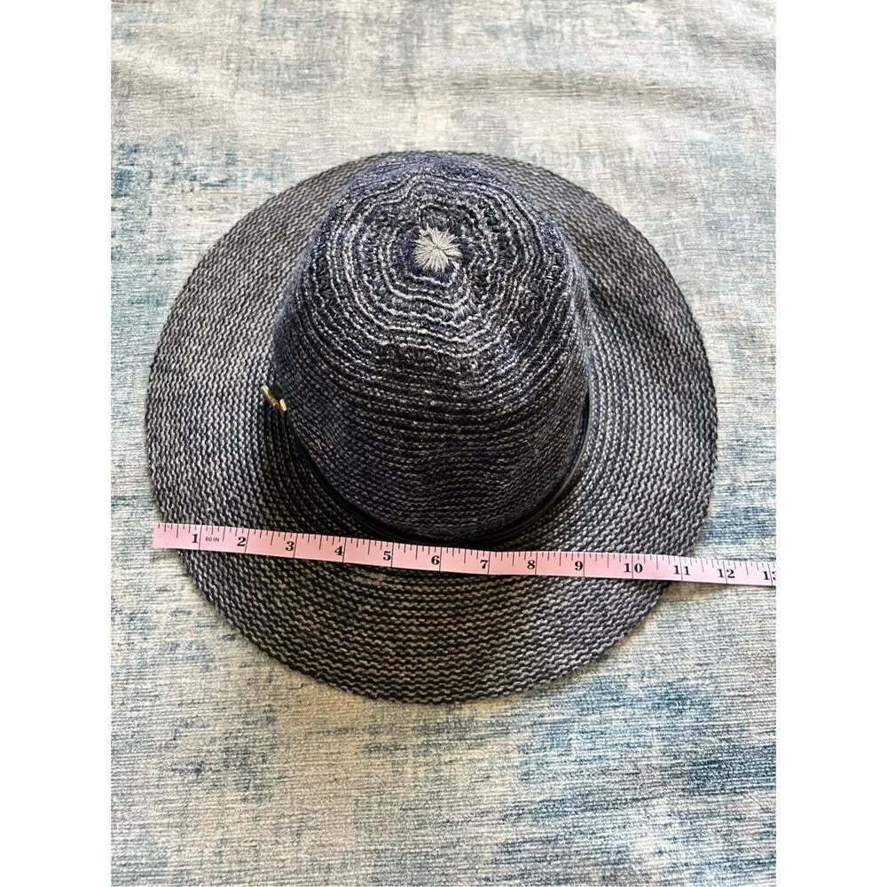 Vince Camuto Blue Gray Wool Blend Fedora Hat